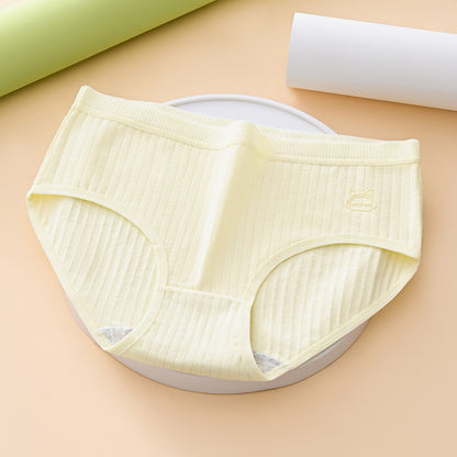 🧁✨【Opakowanie 7 sztuk】Nowa letnia damska bawełniana bielizna z wysokim stanem, wygodna i przewiewna.