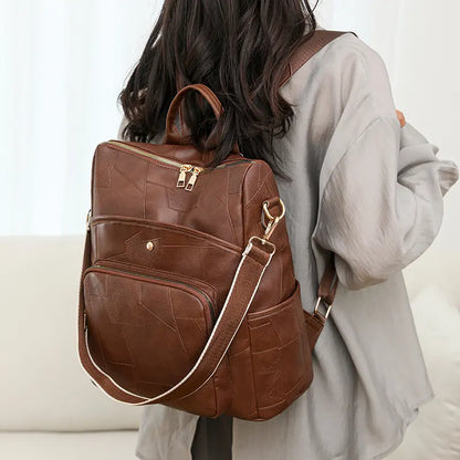 👜Ma 50% kedvezmény!👛🌟 Nagy kapacitású bőr hátizsák – stílusos és sokoldalú női táska