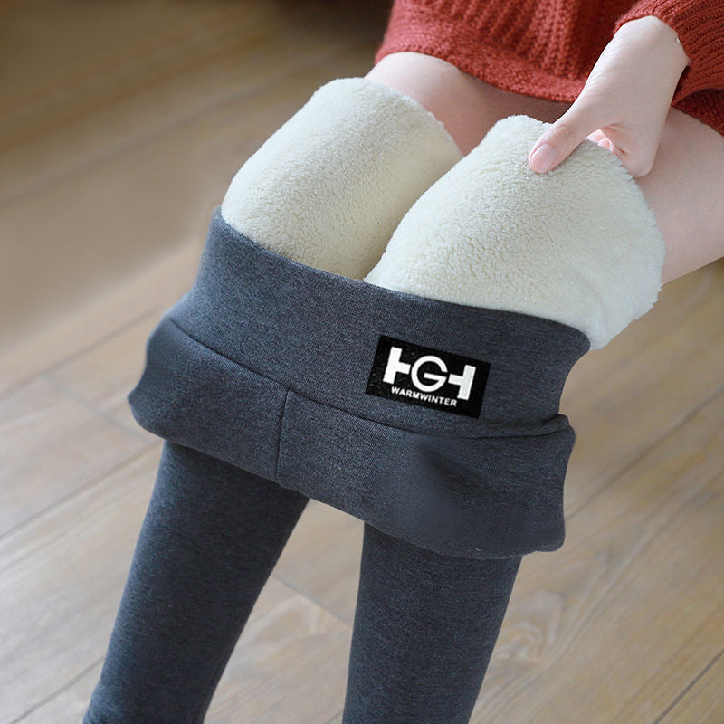 🌟Meleg egész télen🔥【M-3XL】Vasson vastagított bársonyos juhgyapjúból készült felsőruházat, osztrák bársony őszi és téli leggings