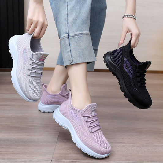 ✨【35-41】Nowe obuwie damskie na wiosnę/lato: oddychające, lekkie i wygodne buty spacerowe z dzianiny – idealne dla mam w średnim i starszym wieku.